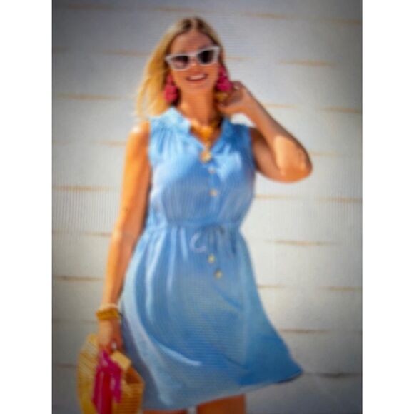 Lily Dress by La Mer Luxe Sz M (ONLY AVAILABLE IN SANTIAGO AG. BLUE WHITE) - Picture 1 of 2